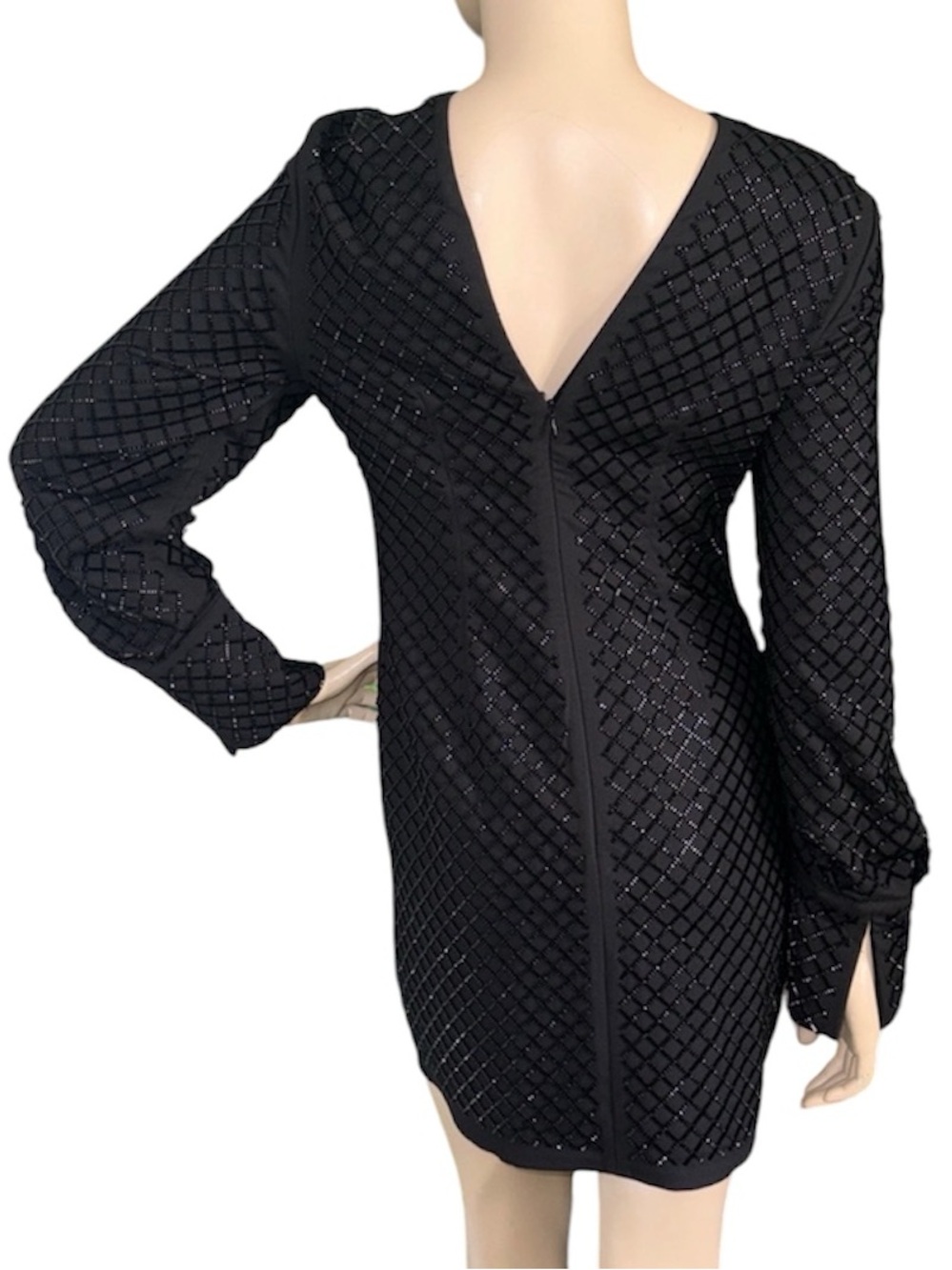 H&M Black Beaded Dress Cocktail Dress